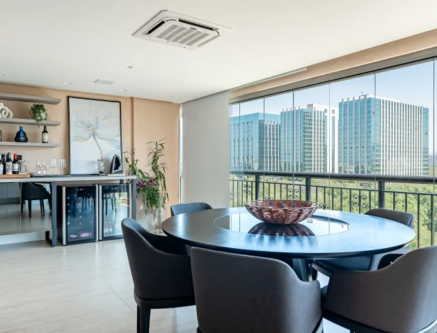Imagem da parte interna de um apartamento